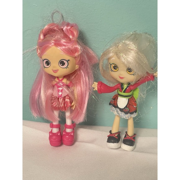 Shopkin Shoppies Pirouetta And Sara‎ Sushi 5.5" Doll Pink Hair - Picture 1 of 2